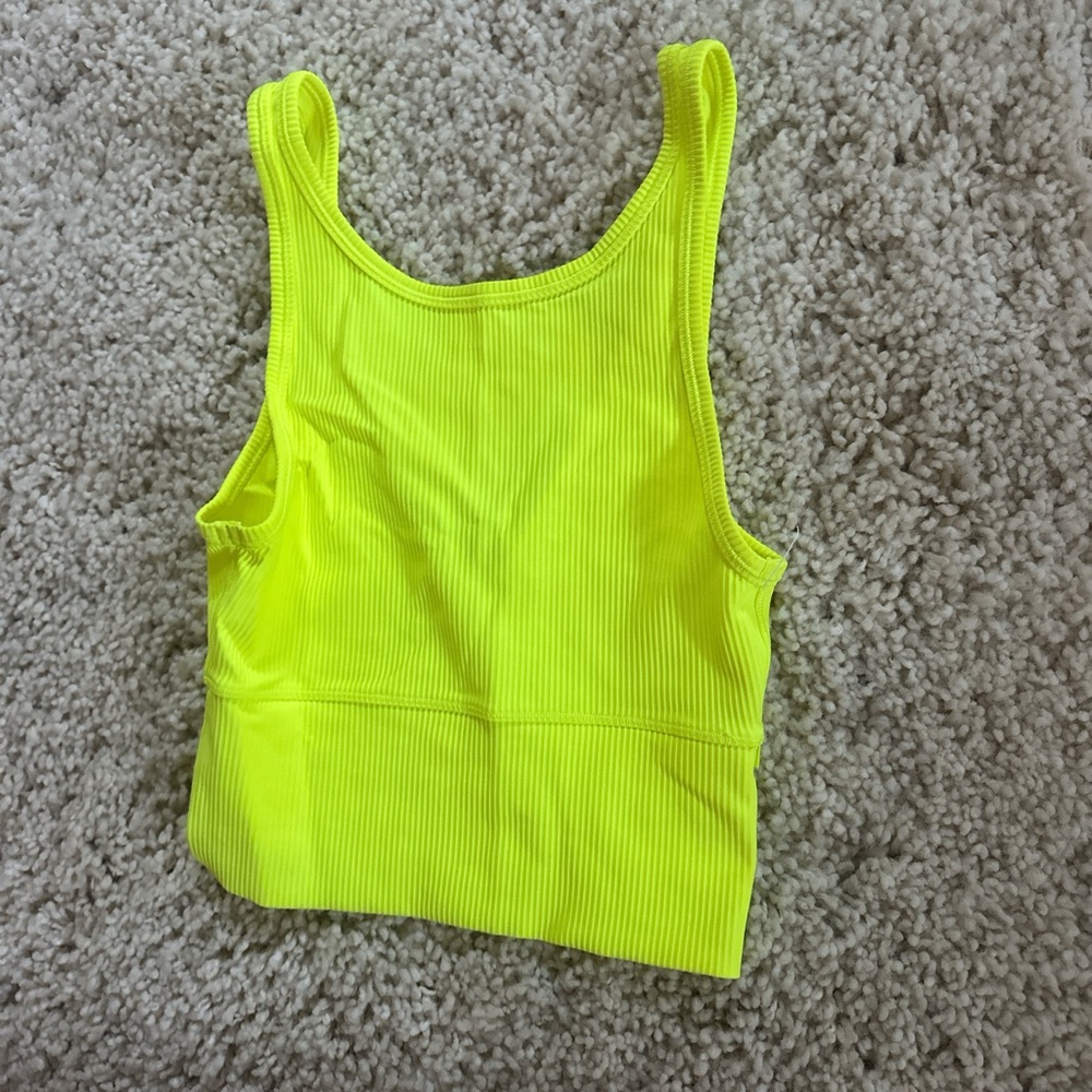 LULU LEMON Vibrant Yellow Women's Tank Top